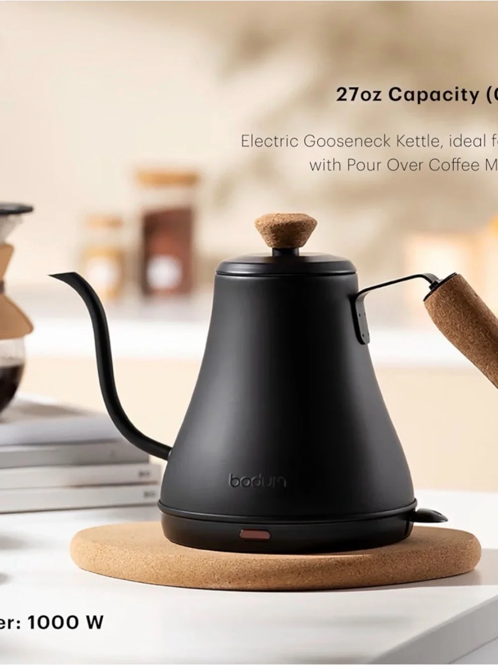 Bodum electric gooseneck kettle
